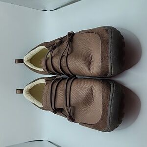 JBU Memory Foam by JAMBU Ashton brown vegan leather